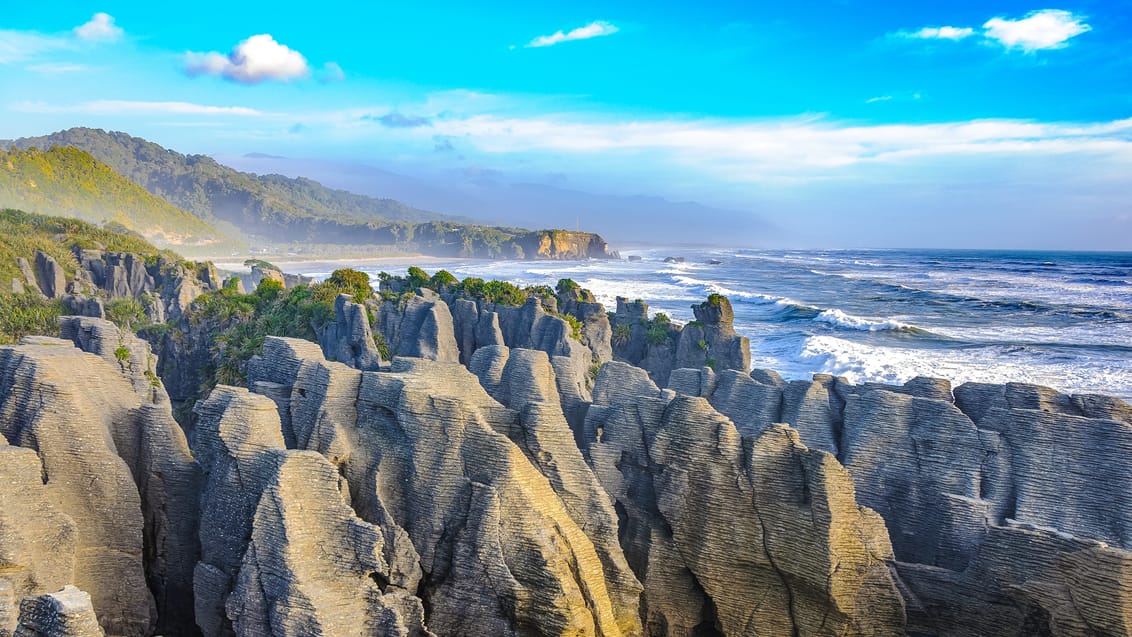 Pancake Rocks ved Punakaiki, New Zealand