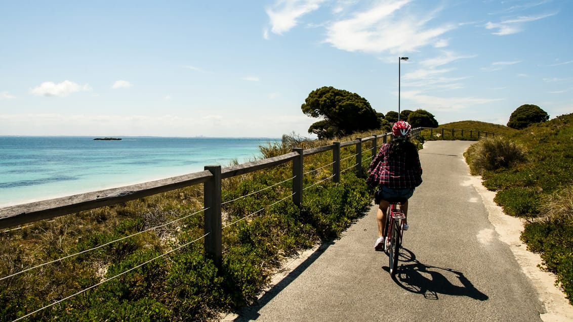 Tag en cykeltur på hyggelige Rottnest Island