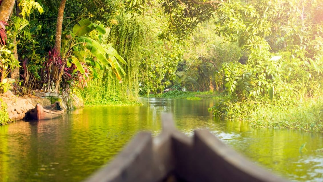 På kajaktur i Alleppey