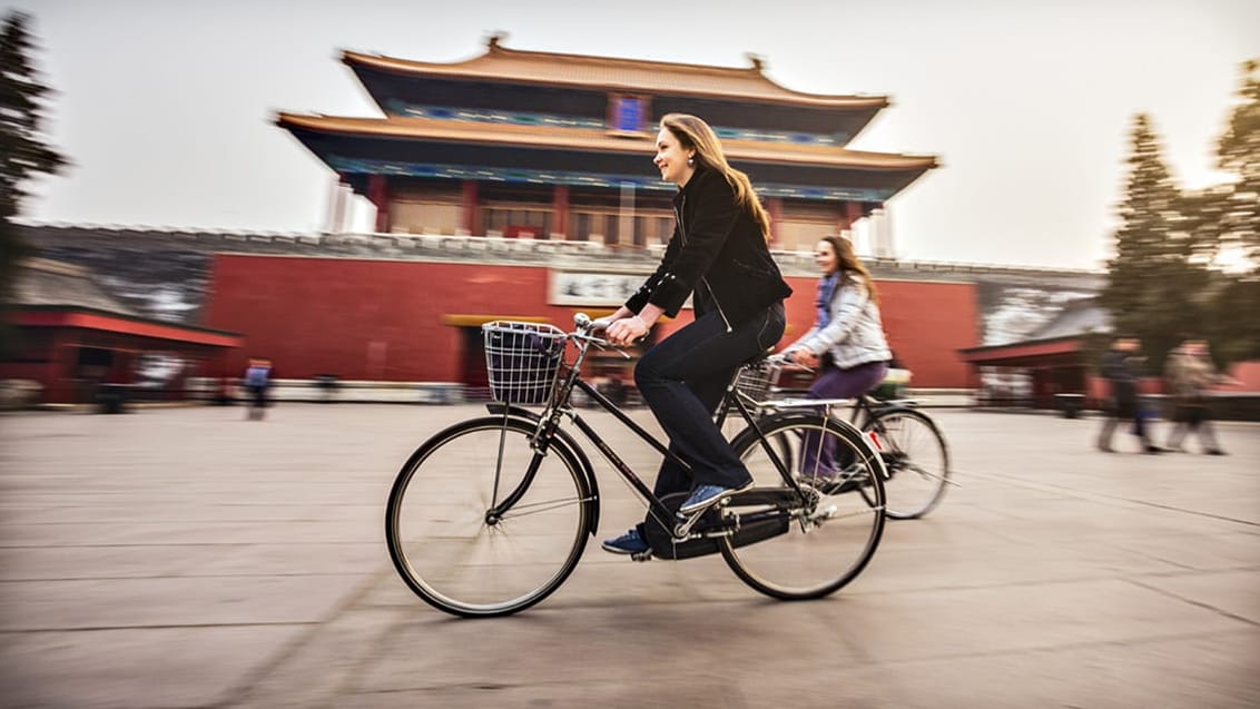 Det er en helt speciel oplevelse at se Beijing fra en cykelsadel