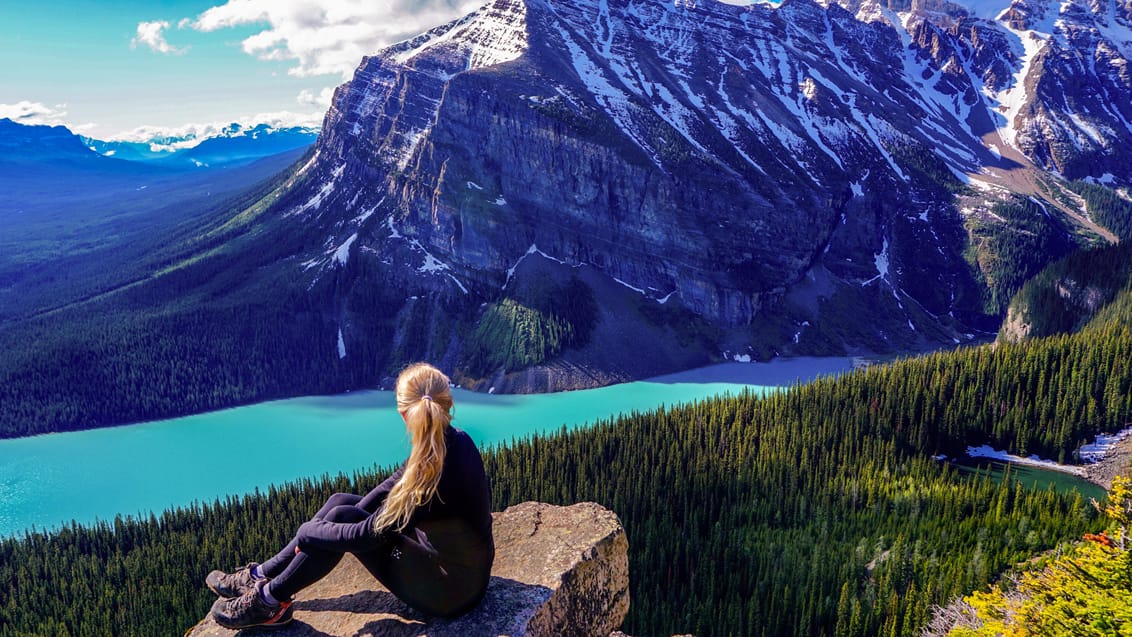 Udsigten fra Big Beehive Viewpoint i Banff National Park