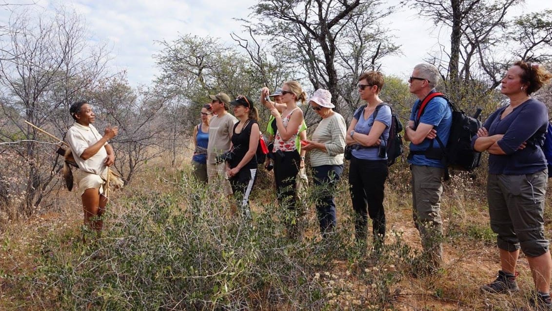 Bushman walk, Kalahari, Botswana