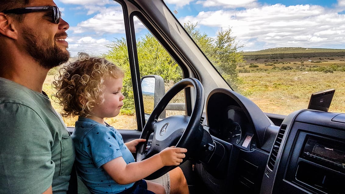 Med familien på camperferie i Sydafrika