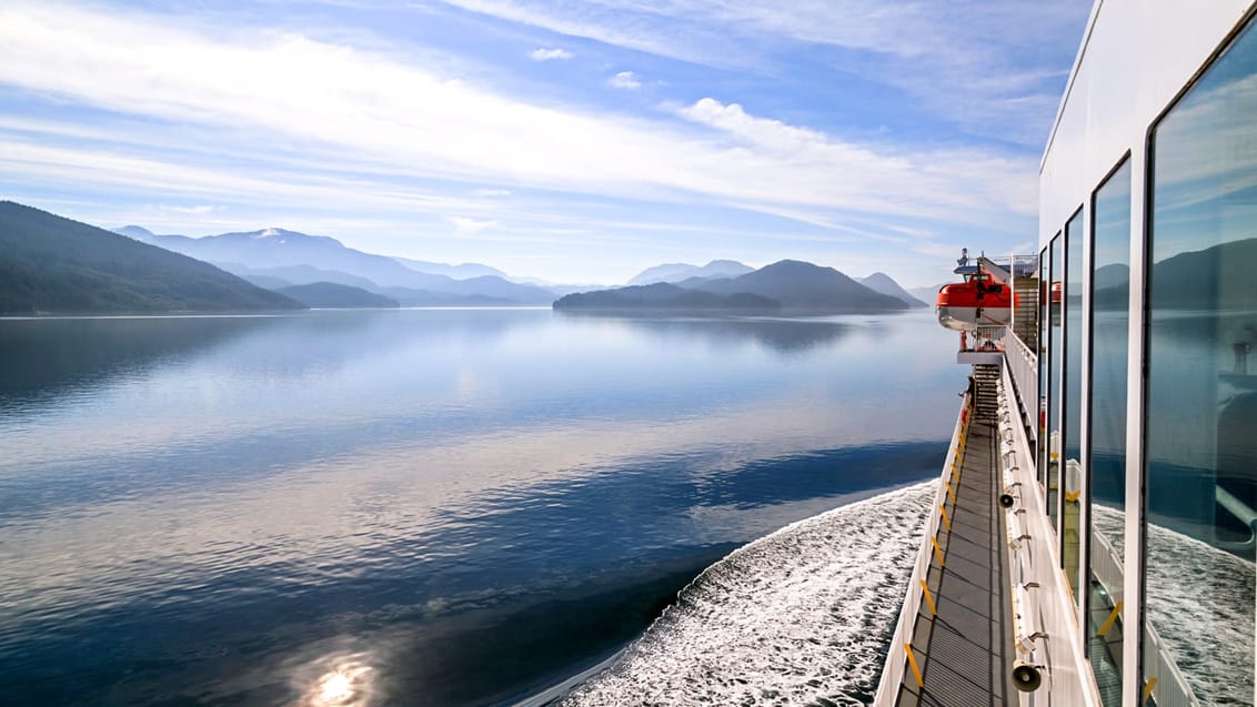 Inside Passage, fra Prince Rupert til Port Hardy på Vancouver Island, går for at være en af verdens smukkeste sejlture