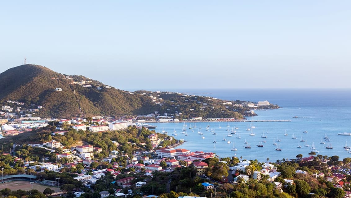 Solnedgang over Charlotte Amalie