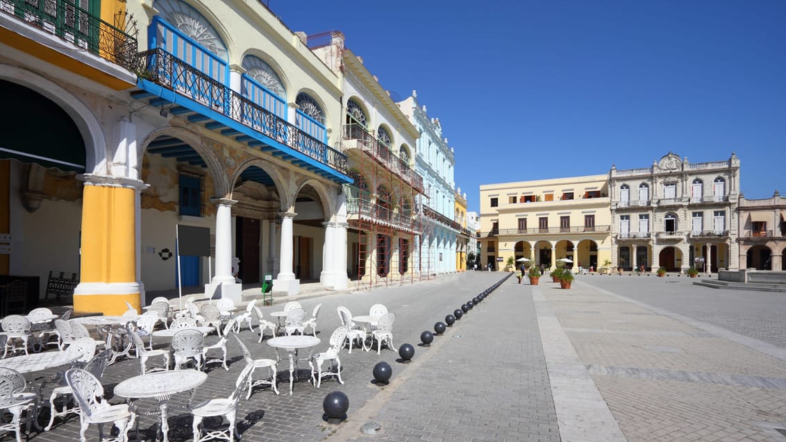 Plaza vieja i Havana, Cuba