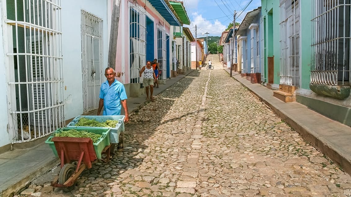 Der er så hyggeligt i de små gader i Trinidad