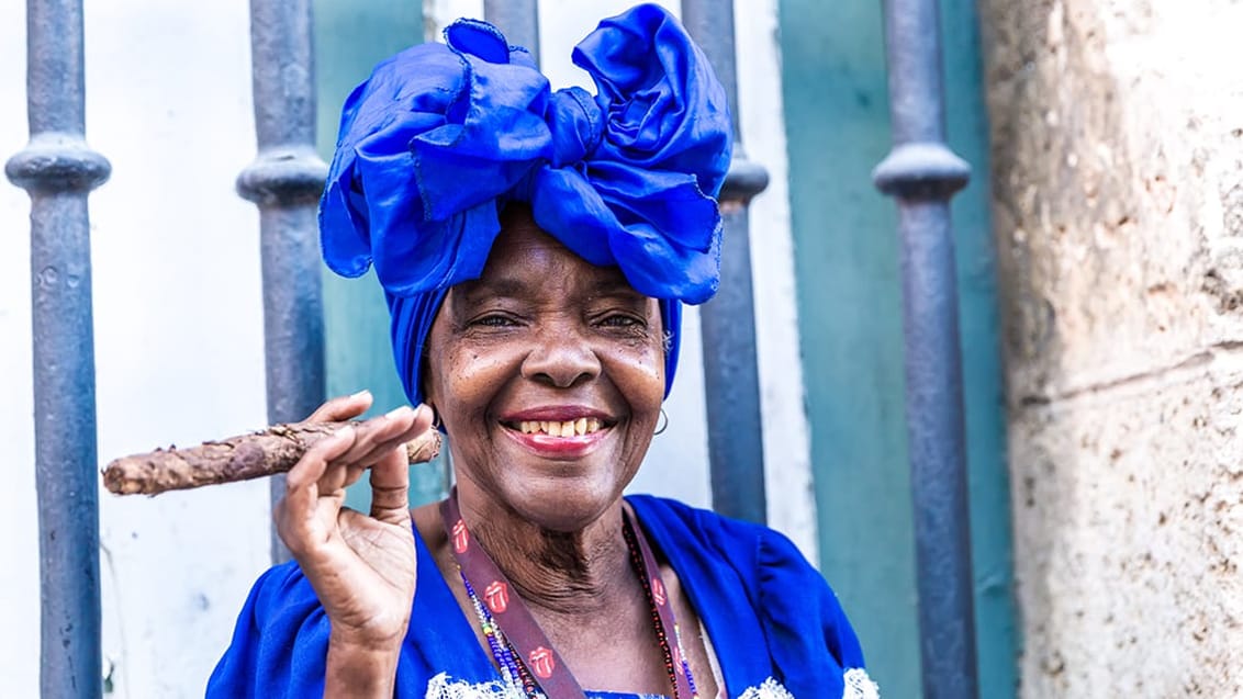 Ældre cubansk dame i Cuba