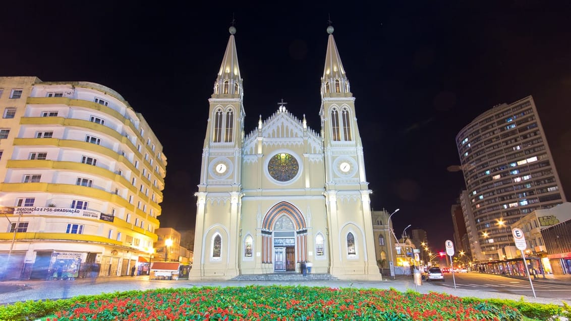 Curitiba er en god blanding af nye og gamle bygninger