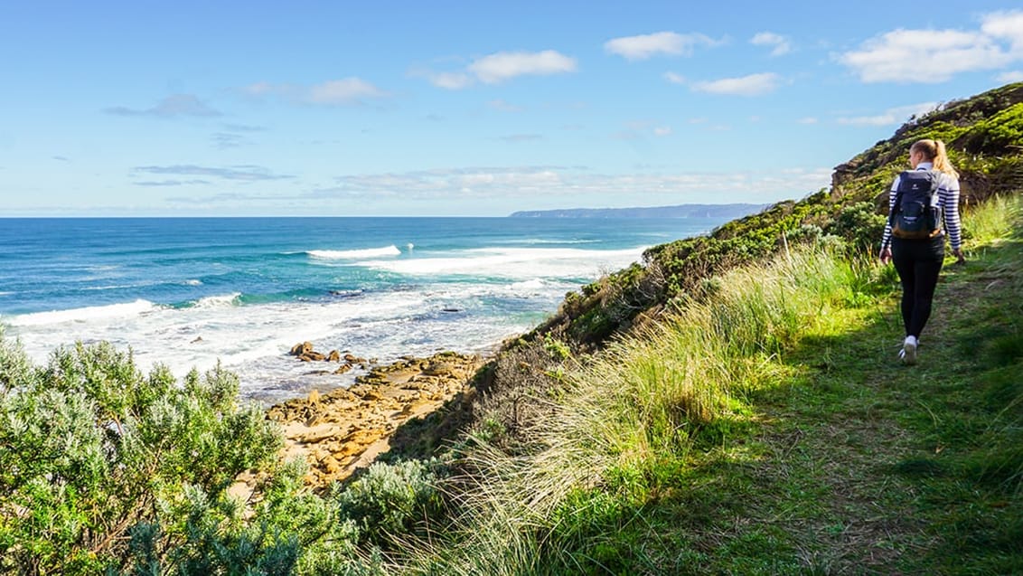 Gåtur ved Great Ocean Road