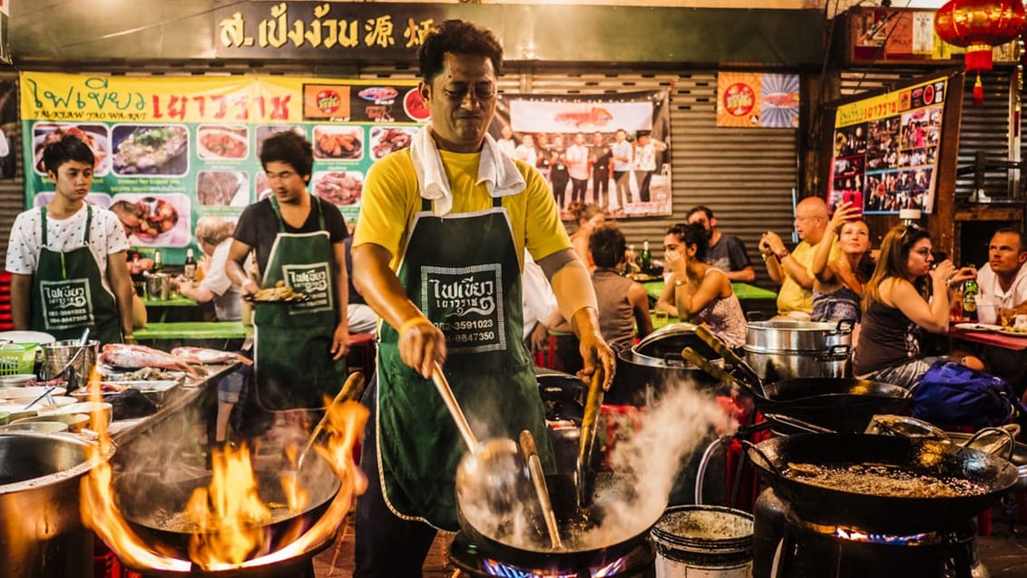 Gadekøkken i Bangkok