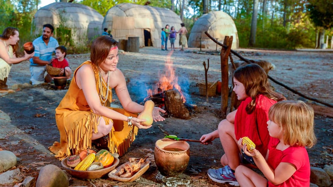 Powhatan Indian Village i Jamestown