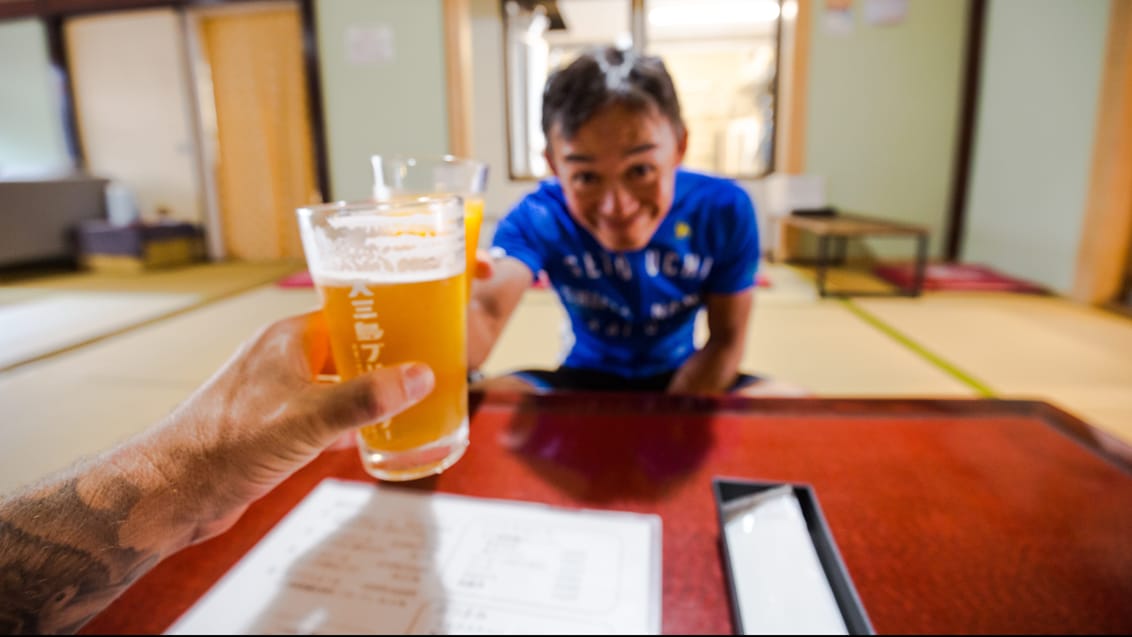 Tag på cykeltur på Shimanami Kaido