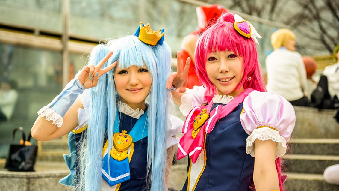 Ved Harajuku i Tokyo, kan du opleve de lokale unge klæde sig ud, også kaldet cosplay