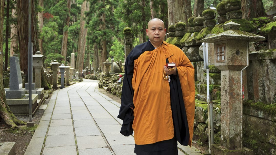 Koyasan er centrum for Shingon buddhismen, en vigtig buddhistisk sekt, som blev introduceret i Japan i år 805