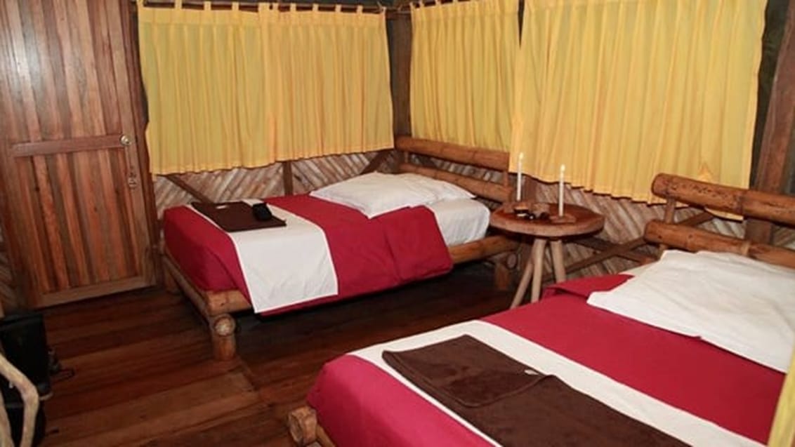 Junglehytte på Liana Lodge ved Tena i Ecuador