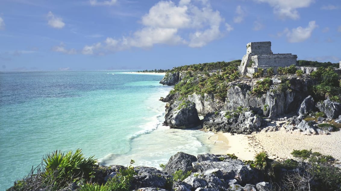 De smukke mayaruiner ved Tulum