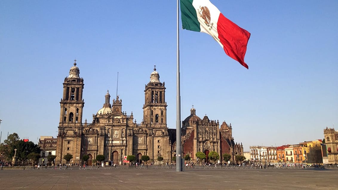 Zocalo Square i Mexico City