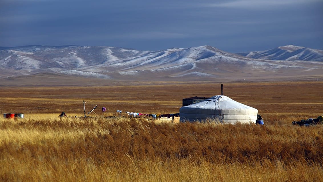 Kasakh ger i Mongoliet