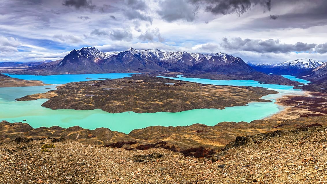 Udsigten over Lake Belgrano i Perito Moreno National Park