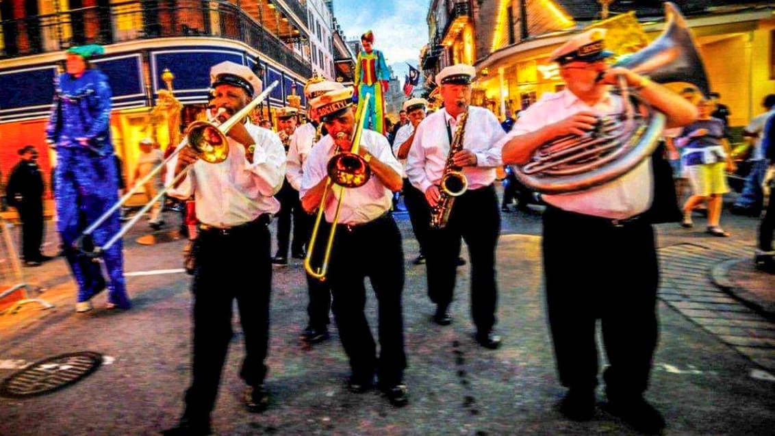 Charmernde French Quarter i New Orleans
