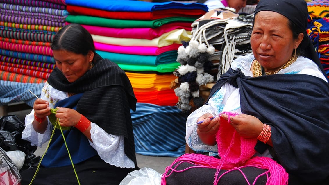 På markede i Otavalo