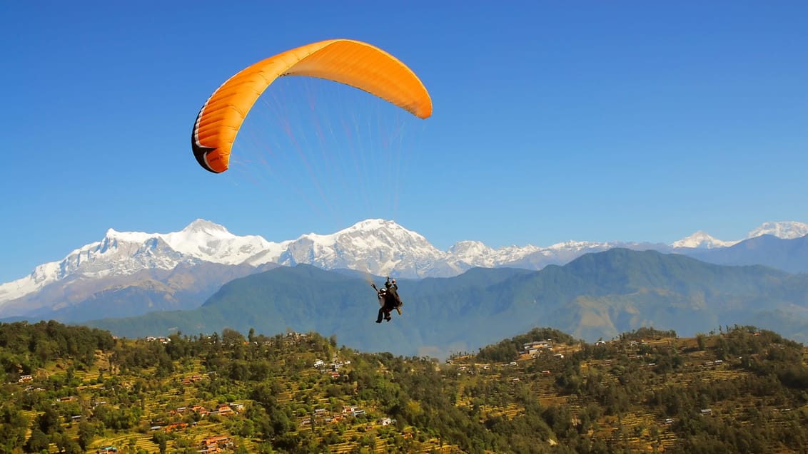 Paragliding ved Pokhara