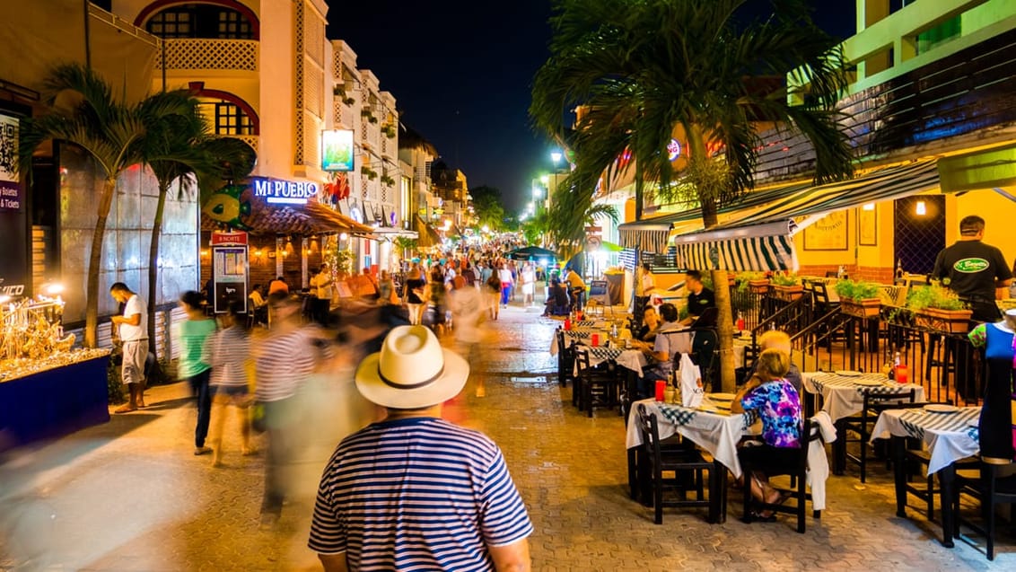 Gadebillede fra Avenida 5 i Playa del Carmen