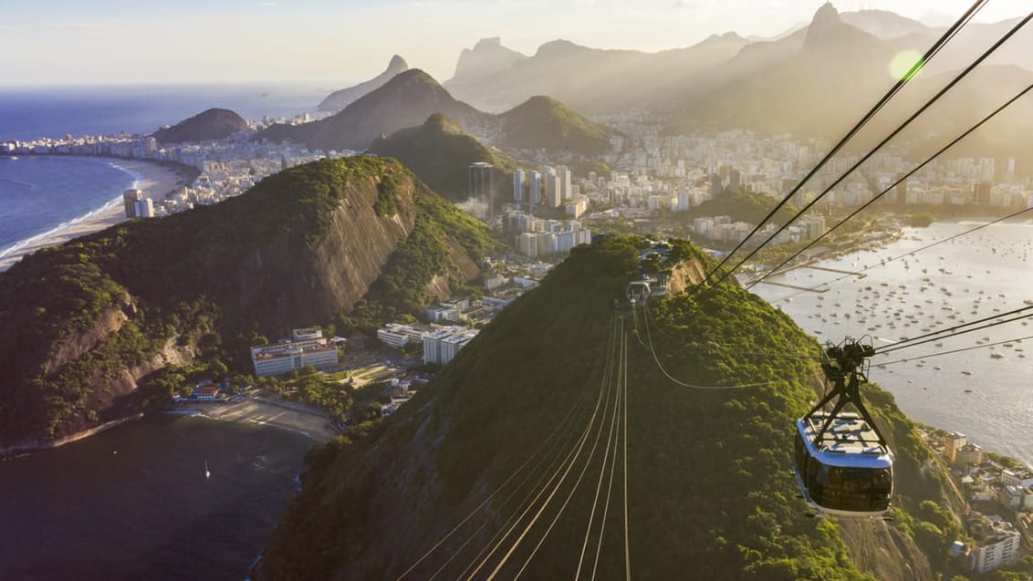 Svævebane op til Sukkertoppen i Rio