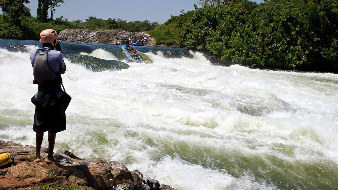 Riverrafting på Nilen i Uganda