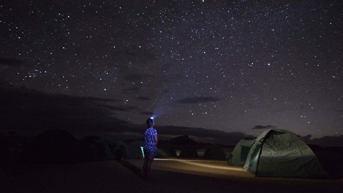 Stjernehimmel, Namib Desert camp, Namibia