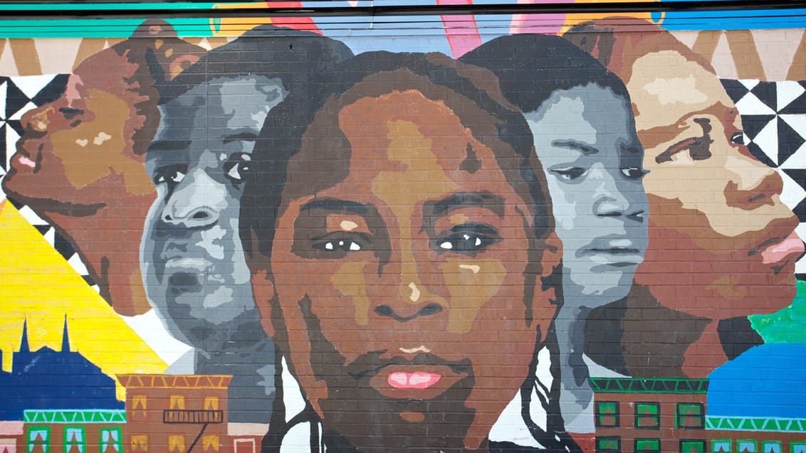 Street art i Harlem, USA