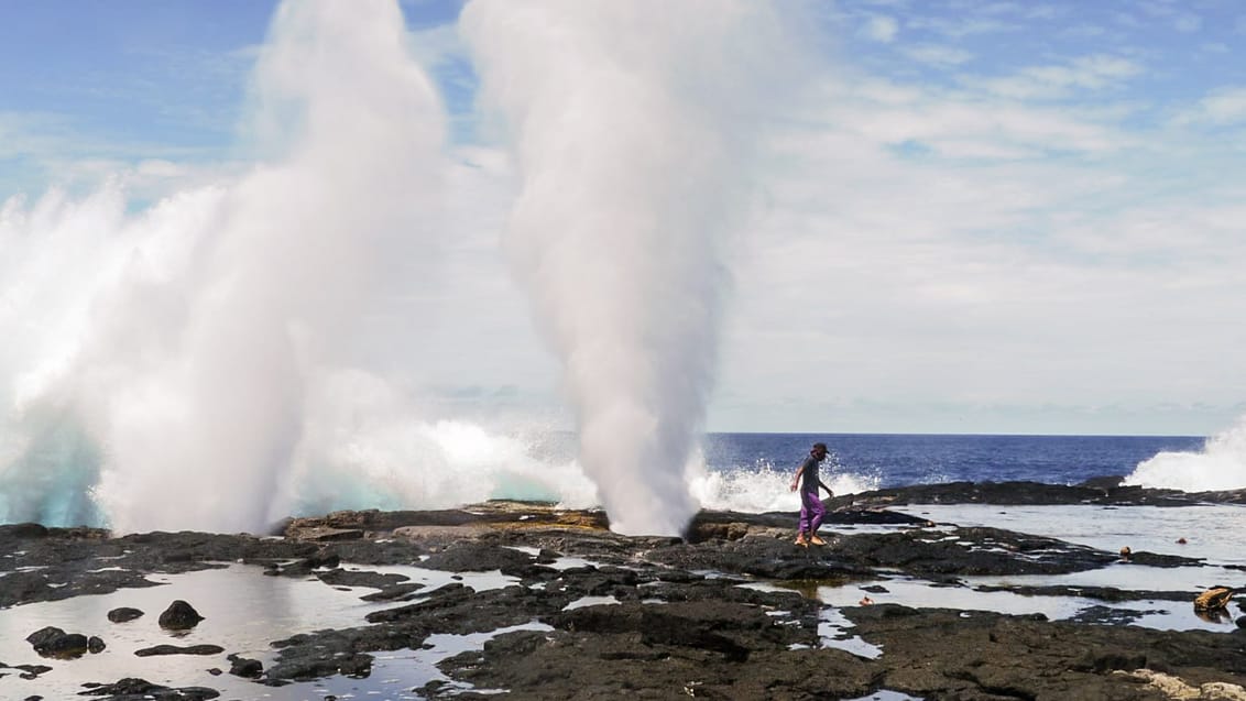 Mapu'a 'a Vaea Blowholes på Tongatapu