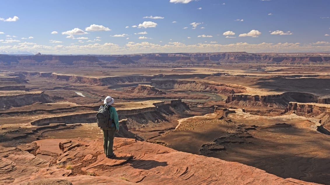 Canyonlands National Park byder på fantastisk trekking