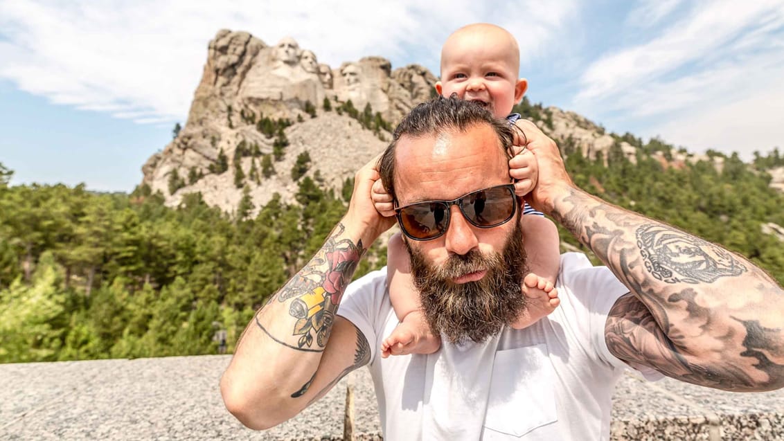 Mount Rushmore i et must-see i Black Hills og et spændende stop på rejsen for hele familien