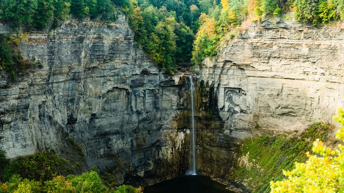 Taughannock Falls State Park ved Finger Lakes