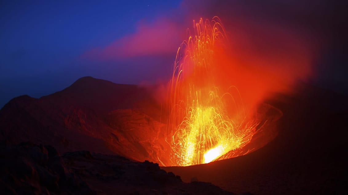 Yasur vulkanen på Tanna