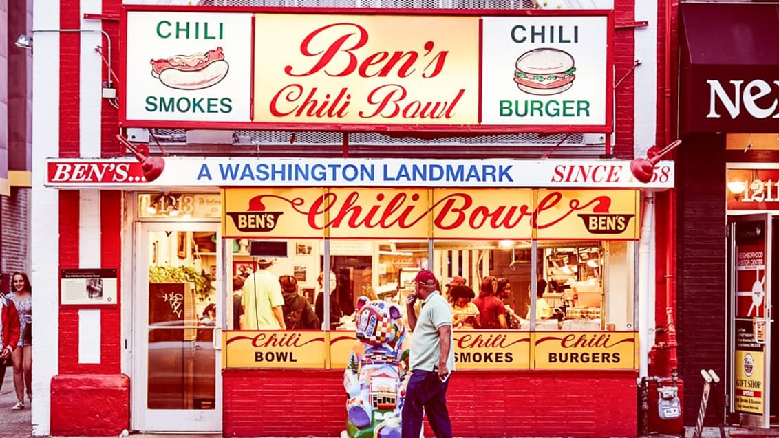 Ben's Chili Bowl på 14th & U Street i Washington