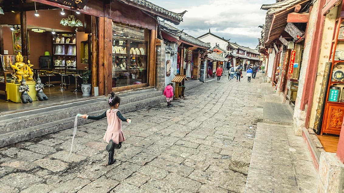 Byen Lijiang er i dag fredet af Unesco