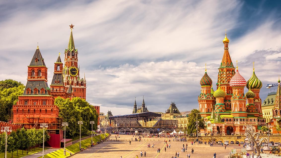 Kreml, Den røde plads, St Basils Katedral, Moskva, Rusland