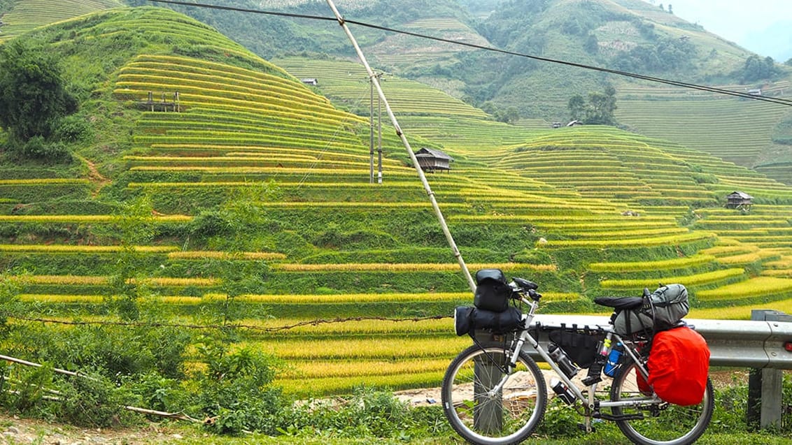 På cykeltur i Sapa, Vietnam