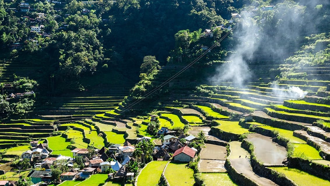 Risterrasserne ved Banaue i Filippinerne