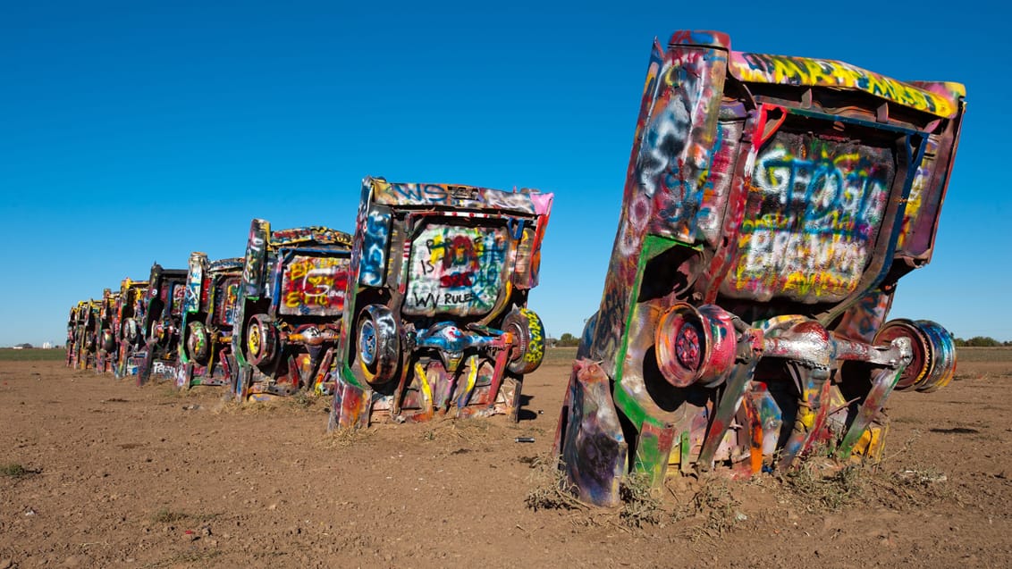 Cadillac Ranch, Route 66, USA