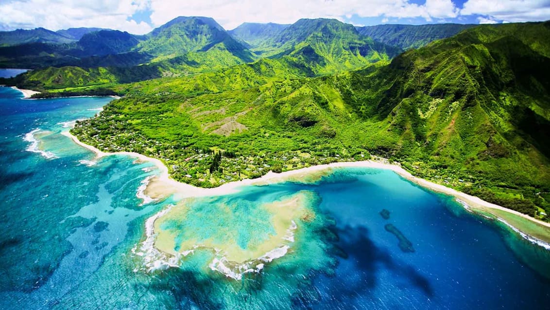 Tunnels Beach på Kauai