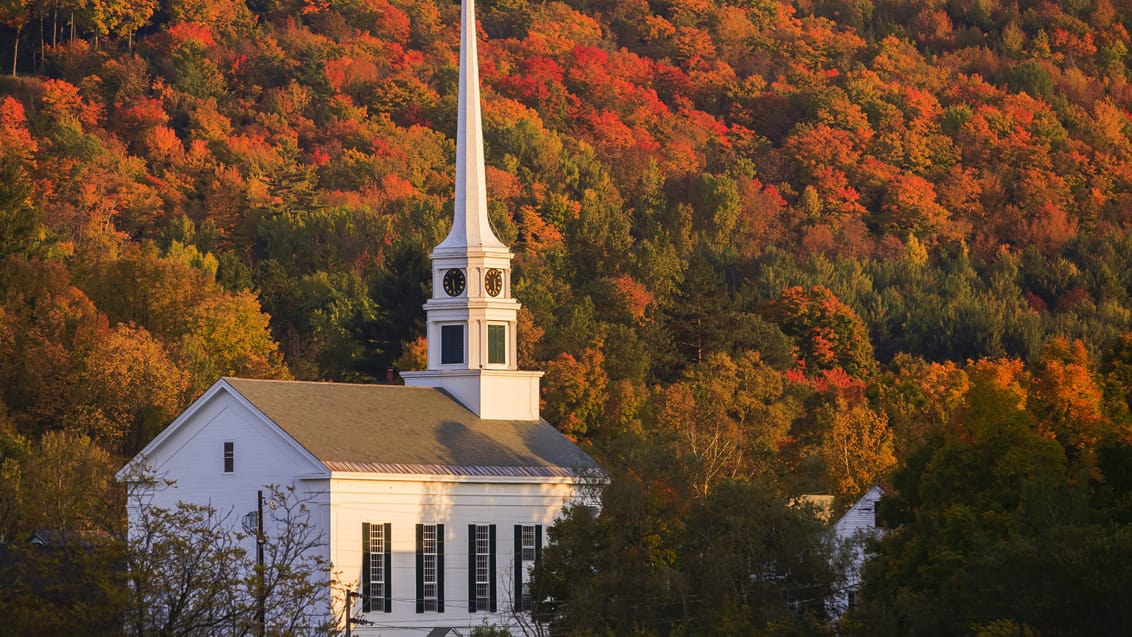 Trækirke, New England, USA