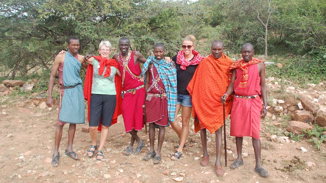 Overnat i telt ved en Masai Landsby