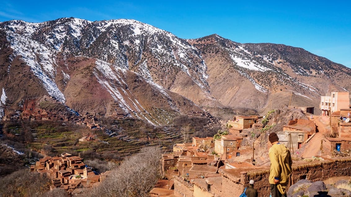 Berber landsby, Mt. Toubkal, Marokko