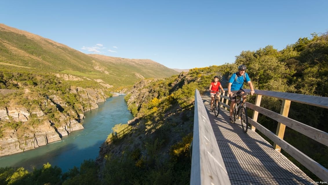 Cykling ved Queenstown, New Zealand