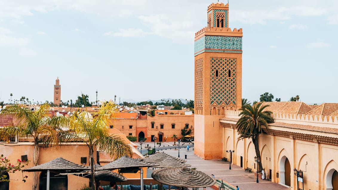 Den gamle bydel i Marrakesh, Marrokko