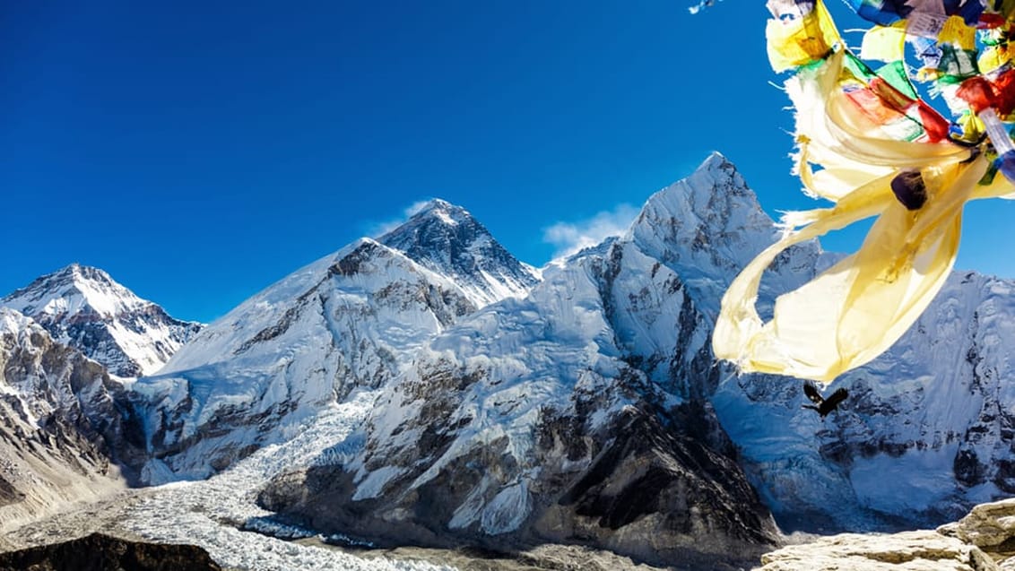 Everest, bedeflag, nepal